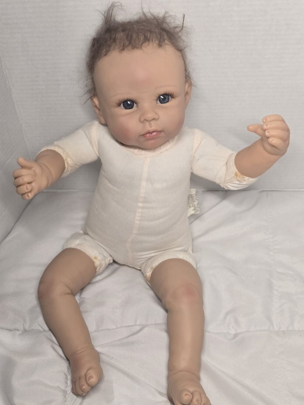 Vtg Linda Murray Reborn Realistic Baby Girl Doll 21" Decor Only Not Working